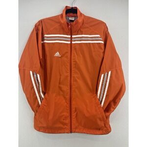 VTG Y2K Adidas 90's Windbreaker Jacket Full-Zip Orange Rare Size Small Bloke